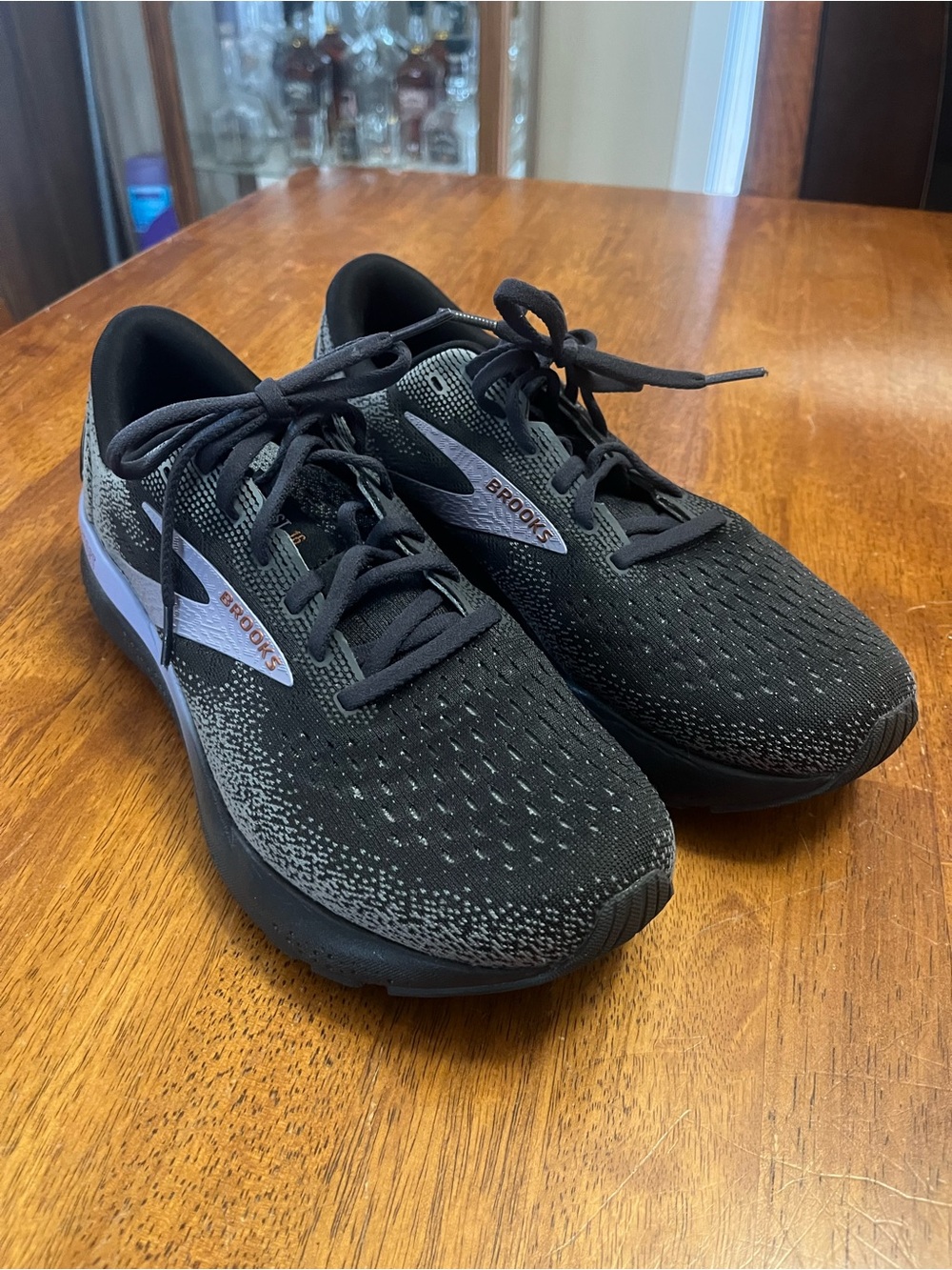 Brooks Women’s Black Running Shoes with Lilac